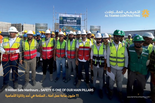 11-Million Safe Manhours in Shura Island Projects